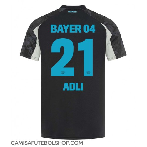 Camisa de time de futebol Bayer Leverkusen Amine Adli #21 Replicas 3º Equipamento 2024-25 Manga Curta